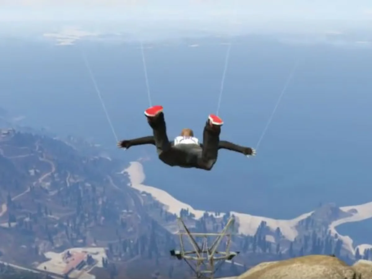 Skydiving over Los Santos