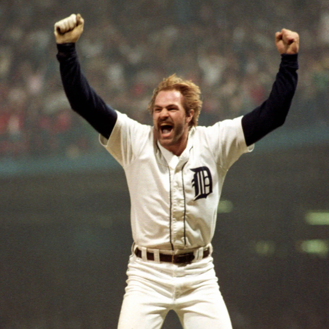 Athlete celebrating his teams victory